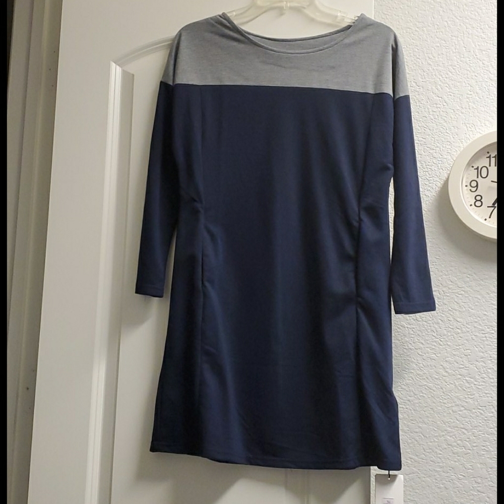 Blue and Gray dress